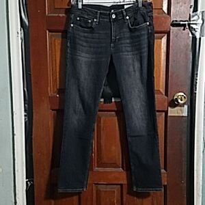 Rag & Bone Women's Black Low Rise Slim Jeans, Size:29, Inseam:30